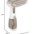 Conair Handheld Garment Steamer for Clothes, Turbo ExtremeSteam 1875W, Portable Handheld Design, White / Champagne