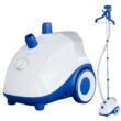 Sweetcrispy Standing Garment Steamer, 1500W Powerful Steamer for Clothes with Roll Wheels, 1.7L Water Tank