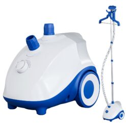Sweetcrispy Standing Garment Steamer, 1500W Powerful Steamer for Clothes with Roll Wheels, 1.7L Water Tank