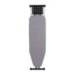 Deluxe Ironing Board with Heat Resistant Cover and Thicken Felt Pad, Heavy Sturdy Legs, Full Size Hanger Iron Board, Foldable (L-Grey)