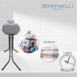 Bartnelli Classic Ironing Board with New Patent Technology, 4 Layer Cover & Pad, Height Adjustable, 4 Premium Steel Legs