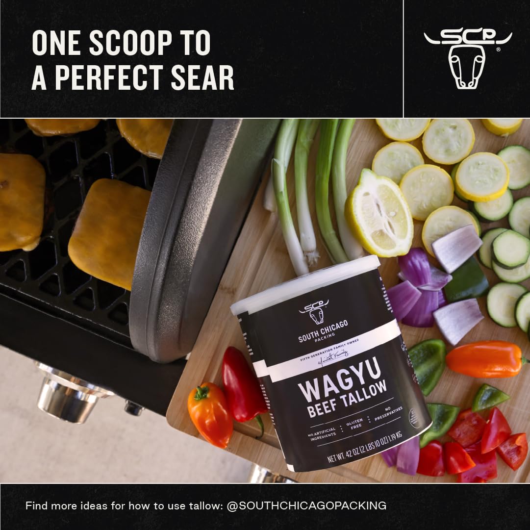 South Chicago Packing Wagyu Beef Tallow, 42 Ounces, Paleo-friendly, Keto-friendly, Pure Wagyu South Chicago Packing Wagyu Beef Tallow, 42 Ounces, Paleo-friendly, Keto-friendly, Pure Wagyu - Image 3