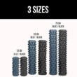 RumbleRoller Extra Firm Textured Muscle Foam Roller Manipulates Soft Tissue Like A Massage Therapist (Black, Compact)