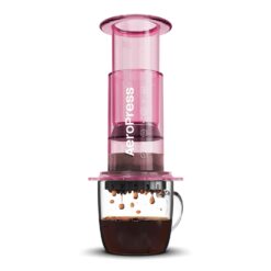 AeroPress Clear Pink Coffee Press – 3 In 1 Brew Method Combines French Press, Espresso, Pink