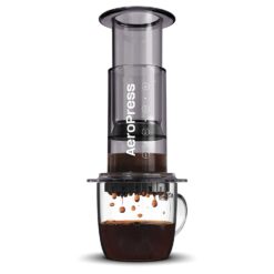 AeroPress Clear Black Coffee Press – 3 In 1 Brew Method Combines French Press, Espresso, Full Bodied Coffee Without Grit or Bitterness