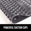 GORILLA GRIP Patented Bath Tub Shower Mat, 35x16 Washable Bathtub Floor Mats, Charcoal Opaque