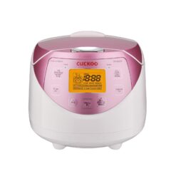 CUCKOO CR-0631F 6-Cup (Uncooked) / 12-Cup (Cooked) Micom Rice Cooker with Nonstick Inner Pot (White/Pink)