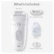 Braun Epilator Silk-épil 5, Hair Removal Device, Women Shaver & Trimmer, Wet and Dry, Includes Skin Contact Cap, SE5-011, Grey Braun Epilator Silk-épil 5, Hair Removal Device, Women Shaver & Trimmer, Wet and Dry, Includes Skin Contact Cap, SE5-011, Grey