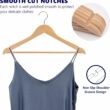 Amber Home 30 Pack Wooden Coat Hangers, Natural Wood Suit Hangers with Non Slip Pant Bar (Natural, 30) Amber Home 30 Pack Wooden Coat Hangers, Natural Wood Suit Hangers with Non Slip Pant Bar (Natural, 30)