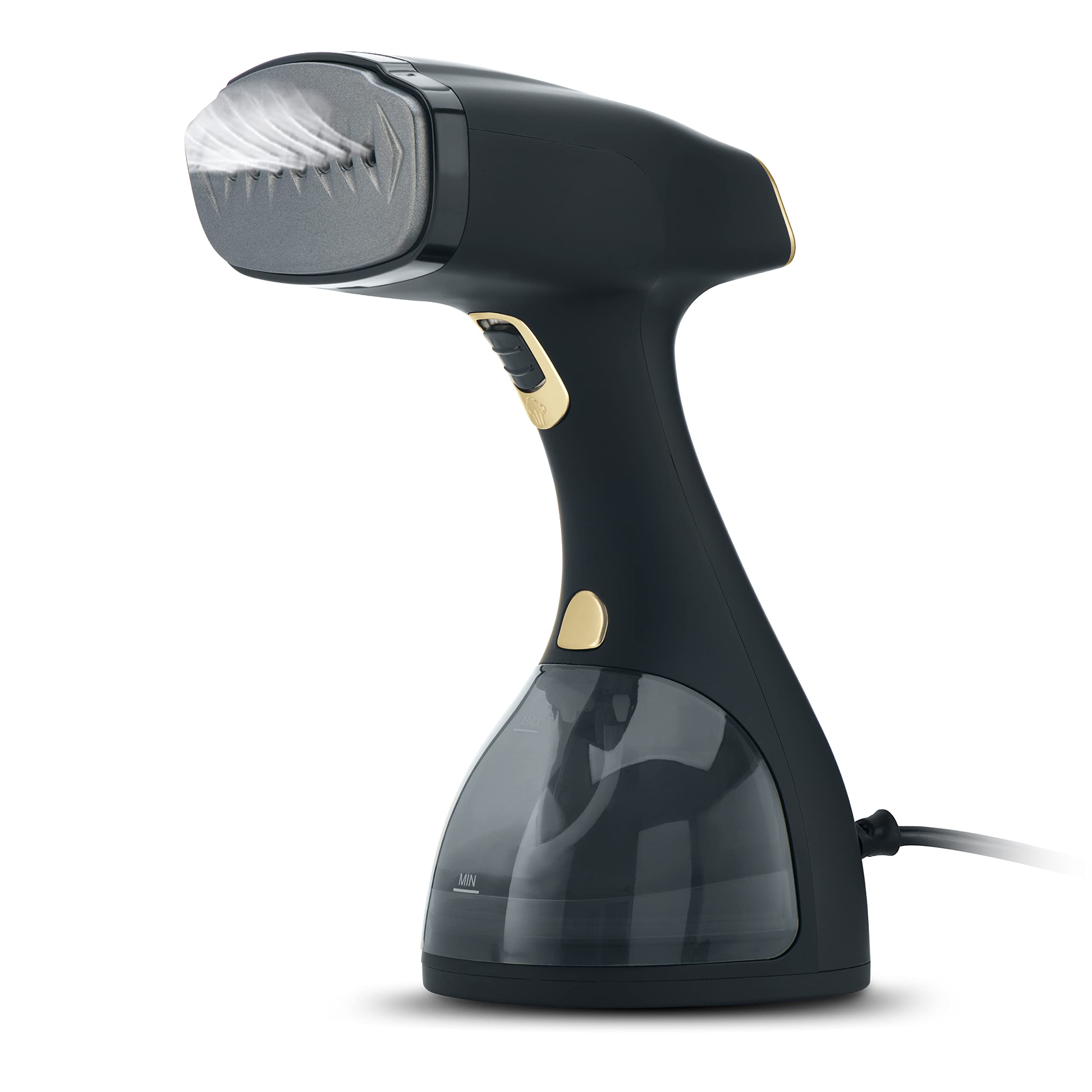 Electrolux Steamer for Clothes, 1500 Watt Portable Handheld Fabric and Garment Steamer with Lint Remover & Fabric Brush, Black Electrolux Steamer for Clothes, 1500 Watt Portable Handheld Fabric and Garment Steamer with Lint Remover & Fabric Brush, Black