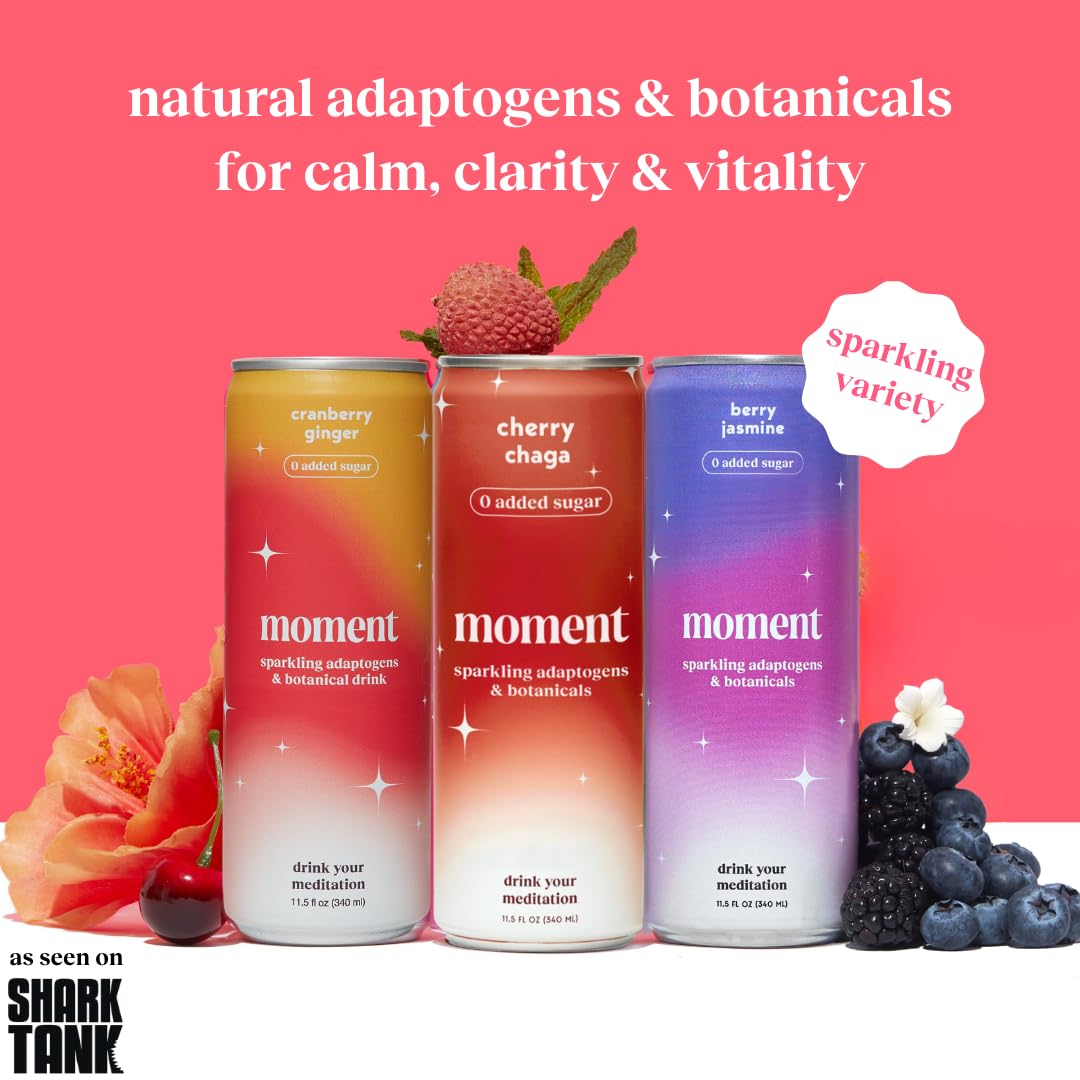 Moment Botanical Soda Soft Drink (Shark Tank) - SPARKLING Non Alcoholic Drinks, Berry Blast, 12-pack Moment Botanical Soda Soft Drink (Shark Tank) - SPARKLING Non Alcoholic Drinks, Berry Blast, 12-pack - Image 7