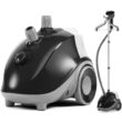 Sweetcrispy Standing Garment Steamer, 1500W Powerful Steamer for Clothes with Roll Wheels, Black&Grey