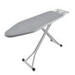 BKTD Foldable Ironing Board with Heat Resistant Cover - Sturdy Metal Frame (13 x 34 x 53 Inches) (Silver Gray)