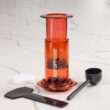 AeroPress Clear Red Coffee Press – 3 In 1 Brew Method Combines French Press, Pourover, Espresso, Red