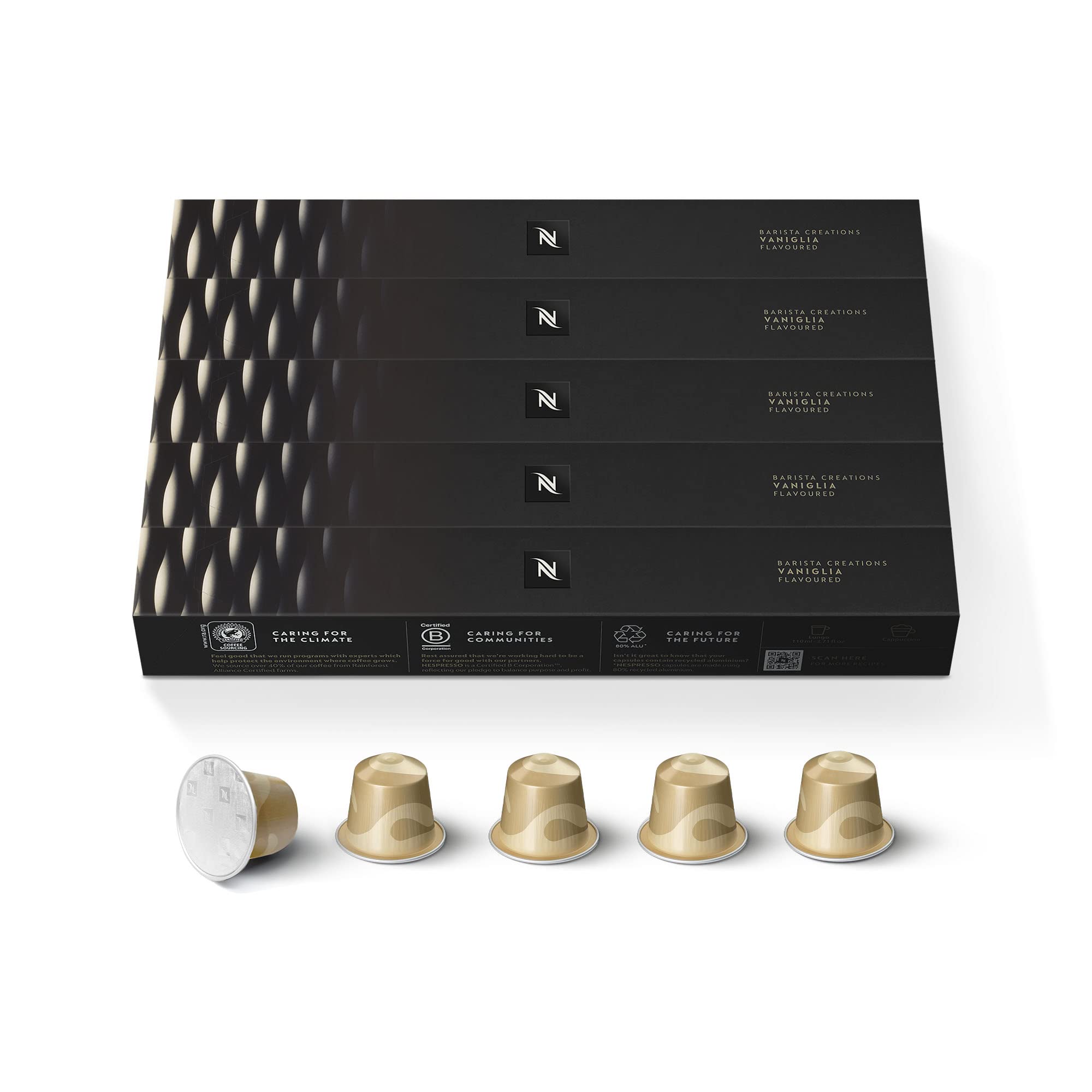 Nespresso Capsules Original Line, Vaniglia, Medium Roast Espresso Coffee, 50 Count Espresso Coffee Pods Nespresso Capsules Original Line, Vaniglia, Medium Roast Espresso Coffee, 50 Count Espresso Coffee Pods