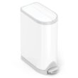 simplehuman Diaper Can with Odorsorb System (Odorsorb Pods and Odorsorb Liners), 18 Liter/ 4.8 Gallon, White Stainless Steel