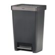 Rubbermaid Premier Series IV Step-On Trash Can for Home and Kitchen, 13 Gallon, Stainless Steel Lid Charcoal