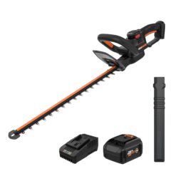 WORX Nitro 20V 22" Hedge Trimmer Cordless, Lightweight Cordless Hedge Trimmer with Dual-Action Blades 3400 SPM