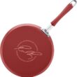 Rachael Ray Cucina Nonstick Cookware Pots and Pans Set, 12 Piece, Cranberry Red