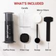 AeroPress XL Coffee Press – 3 in 1 brew method combines French Press, Pourover, Espresso