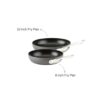 All-Clad HA1 Hard Anodized Non Stick Fry Pan Set 2 Piece, 8, 10 Inch, Induction, Oven Broiler Safe 500F, Dishwasher Safe Black