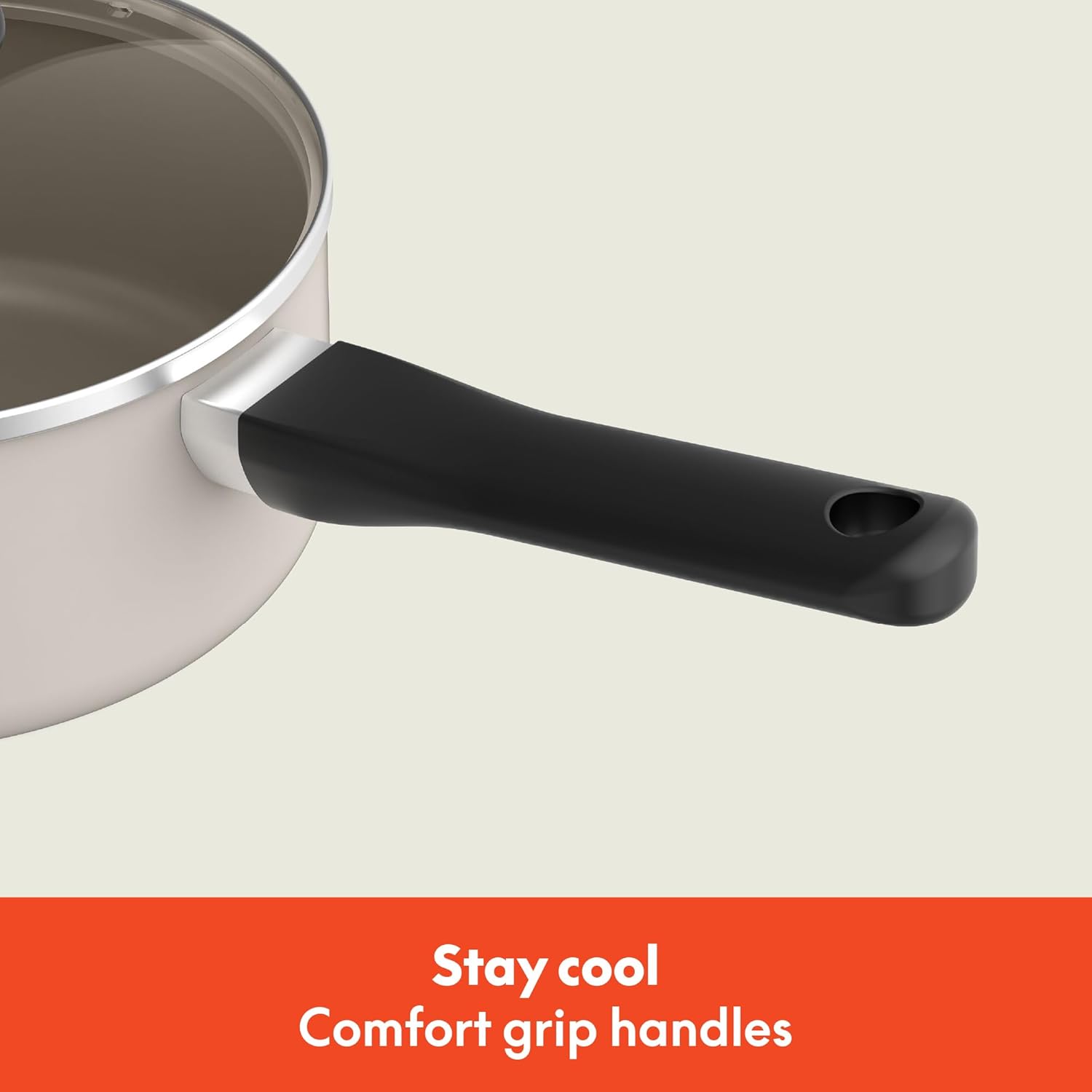 Bella 21 Piece Kitchen Set with EverGood Ceramic Nonstick Coating, Dishwasher & Oven Safe, Oatmilk Bella 21 Piece Kitchen Set with EverGood Ceramic Nonstick Coating, Dishwasher & Oven Safe, Oatmilk - Image 6