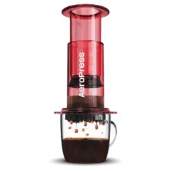 AeroPress Clear Red Coffee Press – 3 In 1 Brew Method Combines French Press, Pourover, Espresso, Red