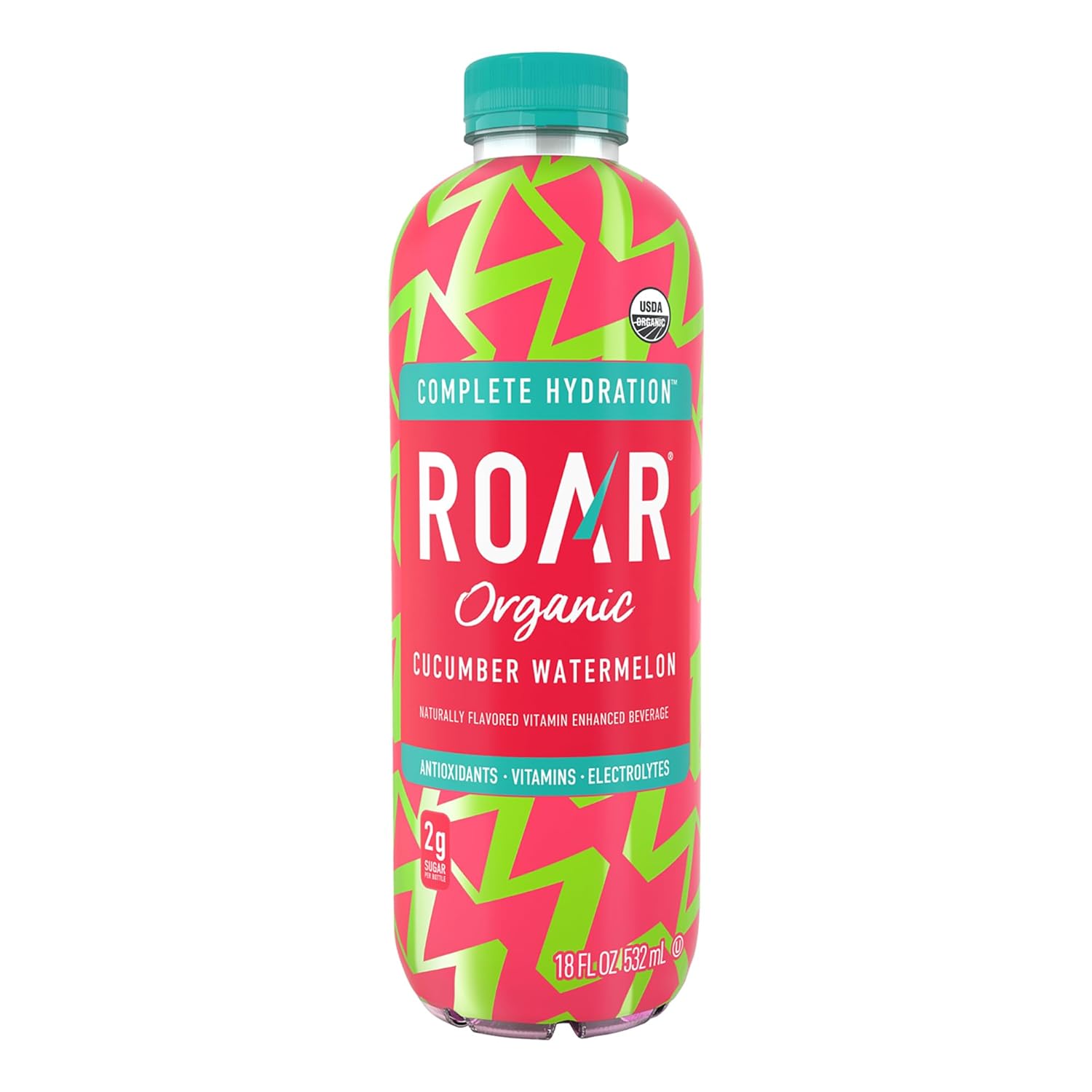 Roar Organic Electrolyte Infusions - USDA Organic - Cucumber Watermelon, Coconut Water Infused Beverage 18 Fl Oz (Pack of 12) Roar Organic Electrolyte Infusions - USDA Organic - Cucumber Watermelon, Coconut Water Infused Beverage 18 Fl Oz (Pack of 12) - Image 3