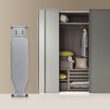 BKTD Foldable Ironing Board with Heat Resistant Cover - Sturdy Metal Frame (13 x 34 x 53 Inches) (Silver Gray)