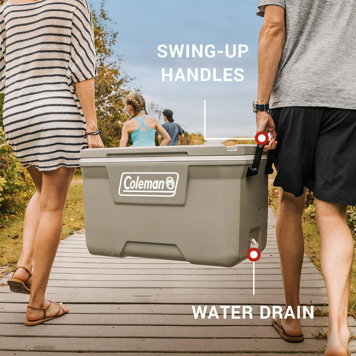 Coleman Classic Series 70-Quart Hard Cooler, Rock Coleman Classic Series 70-Quart Hard Cooler, Rock - Image 3