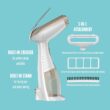 Conair Handheld Garment Steamer for Clothes, Turbo ExtremeSteam 1875W, Portable Handheld Design, White / Champagne