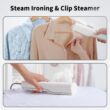 looptop Iron Steamer for Clothes - Mini Iron, Portable Handheld Garment Steamer, 3 in 1 Steam Iron Wet & Dry Ironing, 120V