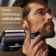 Mbzoey Electric Foil Shavers for Men, Mini Electric Razor, Compact Face Shaver, LED Display, USB-C Fast Rechargeable