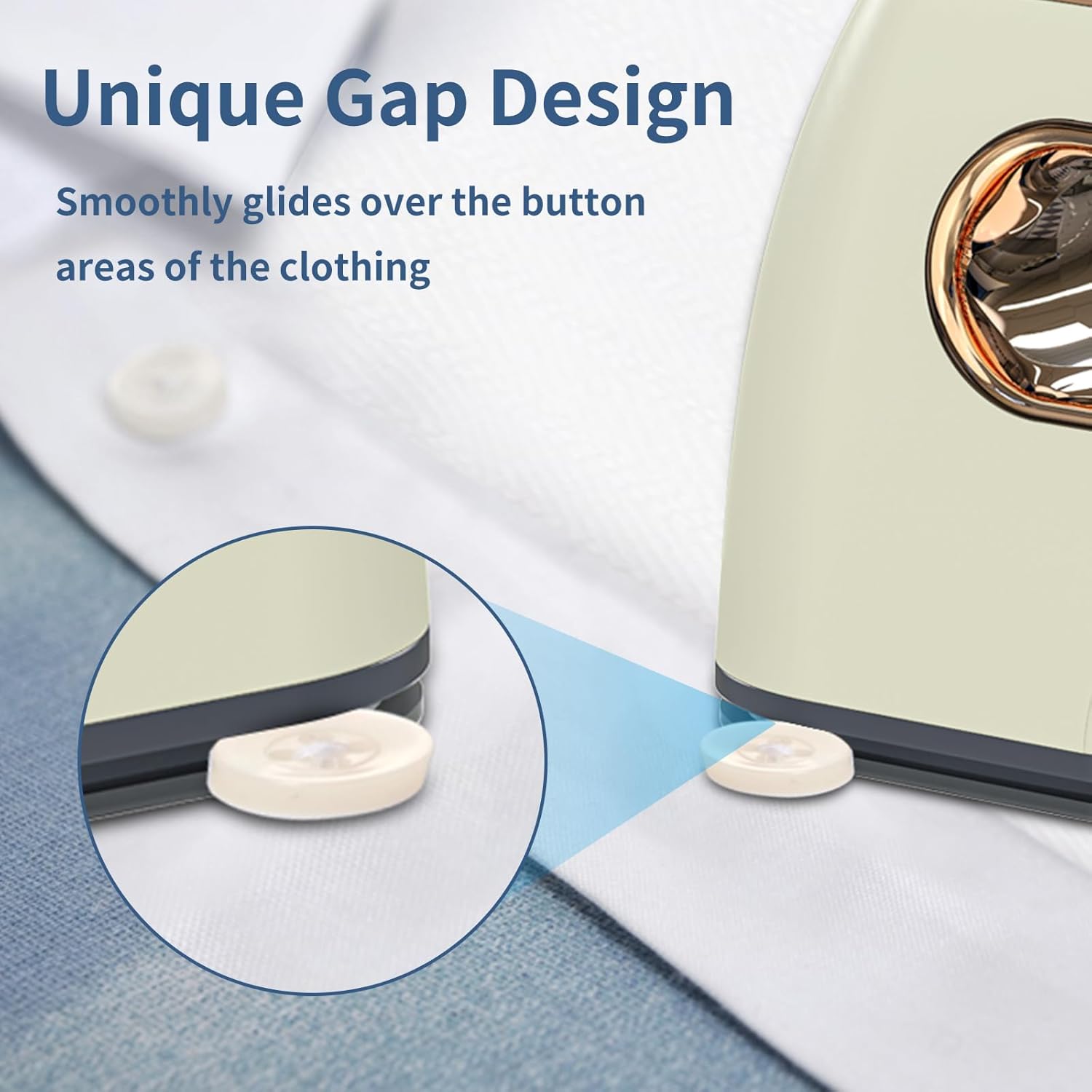 Timeangela Portable Travel Steamer Iron for Clothes, Professional Small Size Hand Held Traveling Fabric Steamers (Beige) Timeangela Portable Travel Steamer Iron for Clothes, Professional Small Size Hand Held Traveling Fabric Steamers (Beige) - Image 6