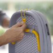 Joseph Joseph Folding Tabletop Ironing Board with Iron Holder, Compact, Space-Saving, Grey/Yellow