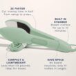 Nori Press Travel Steam Iron - Handheld Iron With Optional Steam Feature - No Ironing Board Required - Green
