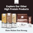 Slate Milk - Sweet Cream Latte, No Sugar Added - Protein Coffee - 11 fl oz, 12 Cans Slate Milk - Sweet Cream Latte, No Sugar Added - Protein Coffee - 11 fl oz, 12 Cans