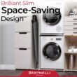 Bartnelli Ironing Board with 4 Layered Cover & Pad, Height Adjustable up to 36" Features A Safety Iron Rest, 4 Steel Legs (43x14)