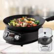 Nuwave Induction Wok, 3 Wattages 600, 900 & 1500, Precise Temp Controls from 100°F to 575°F in 5°F