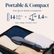 Nori Press Travel Steam Iron - Handheld Iron With Optional Steam Feature - No Ironing Board Required - Navy