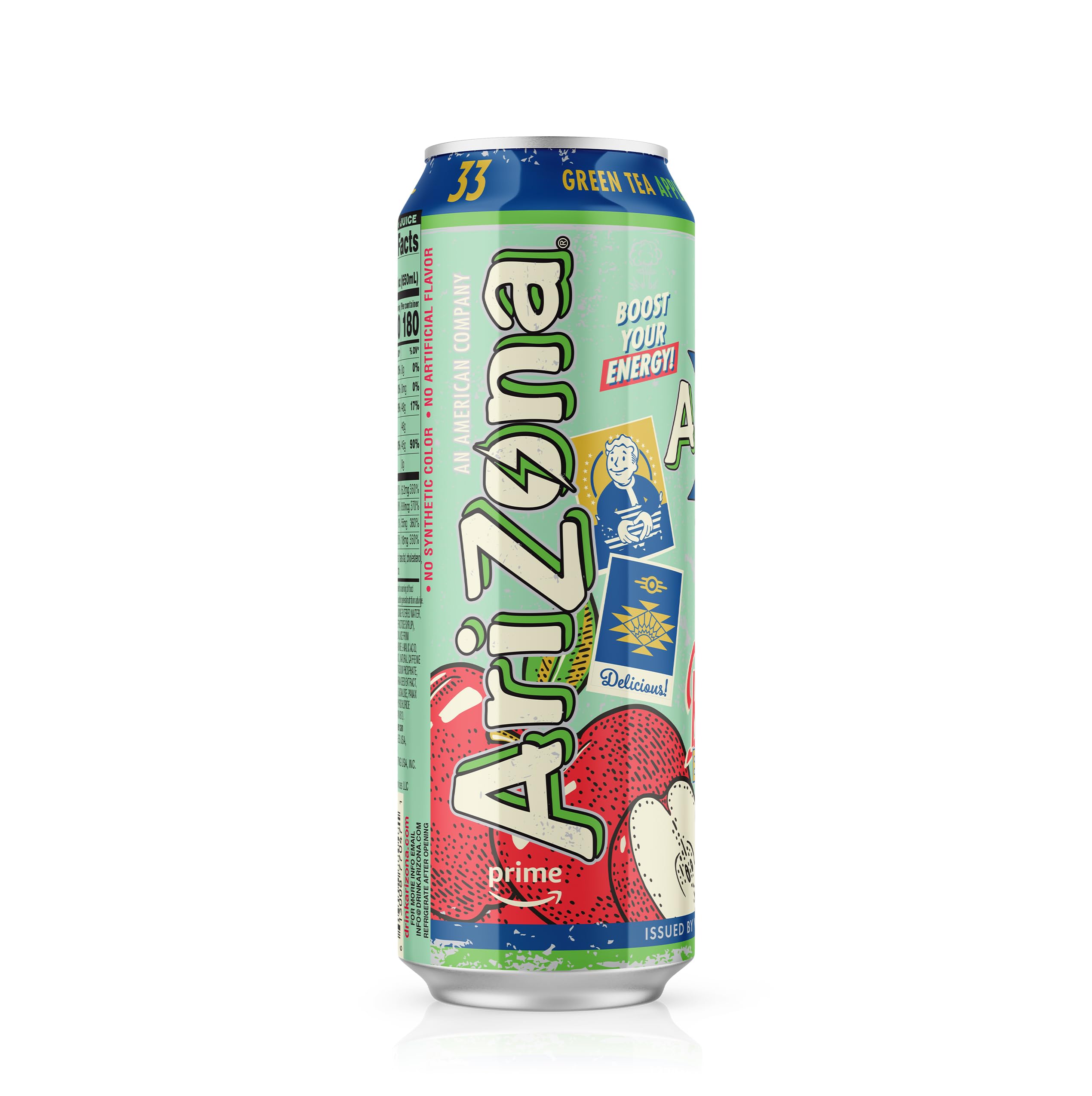 AriZona x Fallout Red Apple Green Tea Energy Drink - 234mg Natural Caffeine per Can AriZona x Fallout Red Apple Green Tea Energy Drink - 234mg Natural Caffeine per Can - Image 4