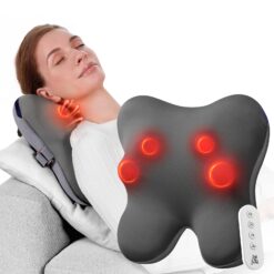 BOB AND BRAD Back Massager with Heat and Remote, EZBack Plus Neck Massager for Pain Relief Deep Tissue