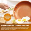 Gotham Steel Pro 13 Pc set Ceramic Pots and Pans Set Non Stick Cookware Sets Pot and Pan Set, Kitchen Cookware Sets, Copper