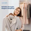 SereneLife 50-Pack Wooden Coat Hangers – Durable Suit Hangers with 360° Swivel Hook & Notches (Vintage) SereneLife 50-Pack Wooden Coat Hangers – Durable Suit Hangers with 360° Swivel Hook & Notches (Vintage)