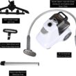 SALAV Heavy Duty Commercial Full-Size Garment Steamer with Foot Pedals and Extra Large 3L (101.5 oz) Water Tank, 1800 watts (White) SALAV Heavy Duty Commercial Full-Size Garment Steamer with Foot Pedals and Extra Large 3L (101.5 oz) Water Tank, 1800 watts (White)