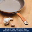 Rachael Ray Cucina Nonstick Cookware Pots and Pans Set, 12 Piece, Pumpkin Orange
