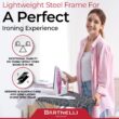 Bartnelli Ironing Board, Space-Saving and Ultimate Iron Board Experience 13x43 Reinforced Steel Legs, Adjustable Height