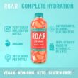 ROAR Complete Hydration Organic - Electrolyte Drinks Loaded with Vitamins C, B5, B12 - Georgia Peach - 12 pc