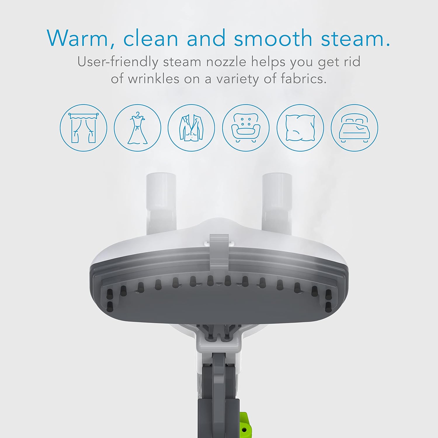 Steamfast SF-520 Full Size Fabric Steamer with Insulated Hose, Clothes Hanger, and Fabric Brush, White Steamfast SF-520 Full Size Fabric Steamer with Insulated Hose, Clothes Hanger, and Fabric Brush, White - Image 4