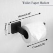PAHSFS 5-Pieces Matte Black Bathroom Hardware Accessories Set, Towel Racks for Bathroom Wall Mounted.